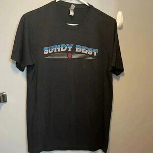 sundy best black short sleeve men tshirt size medium adult